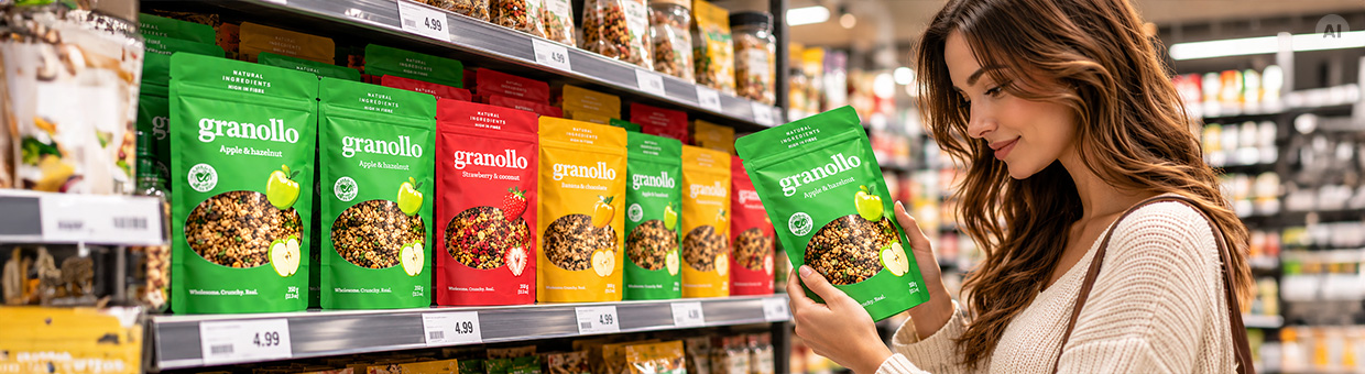 Stand up pouches with window- LabelExpress