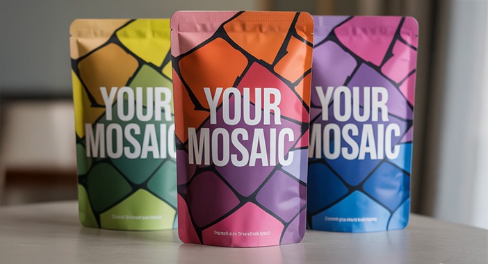 Opakowania elastyczne - Mosaic style - Label Express